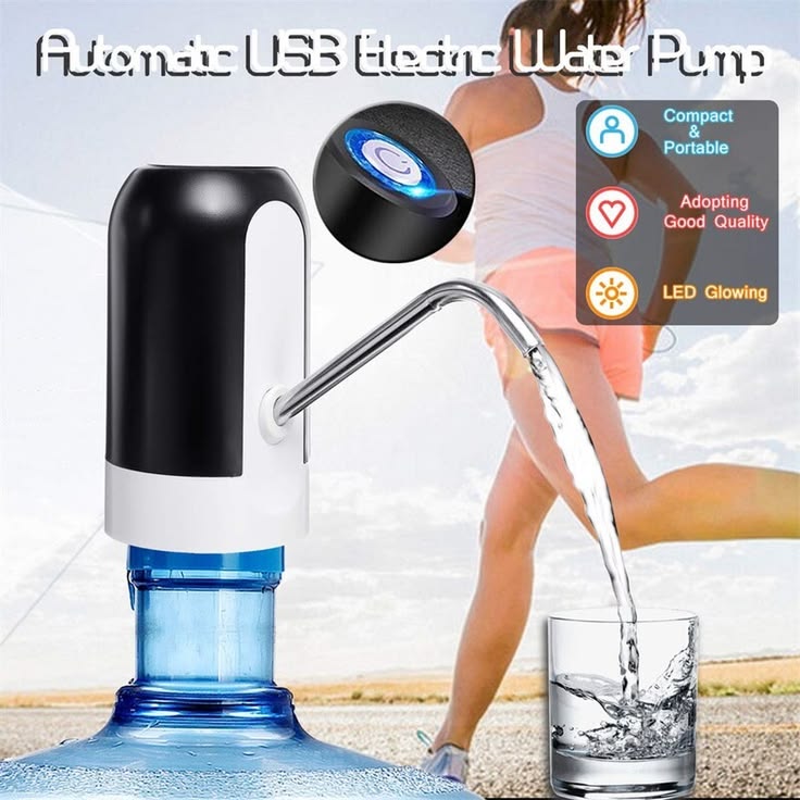 Portable Electric Water Dispenser Pump | USB Rechargeable for Bottles
